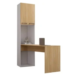 Storage Unit with Desk - Natural Best