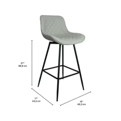 Swivel Barstools (Set of 2) Beige Online