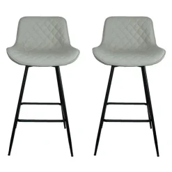 Swivel Barstools (Set of 2) Beige Online