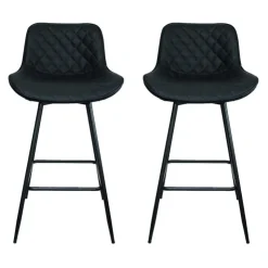 Swivel Barstools (Set of 2) Black Hot