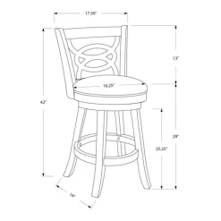 Monarch Swivel Barstools (Set of 2) Oak Online