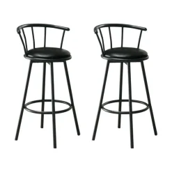 Monarch Swivel Barstools (Set of 2) Black Best