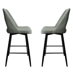 Swivel Barstools (Set of 2) Grey Hot