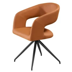 Swivel Chair - Pumpkin Orange Tan Discount