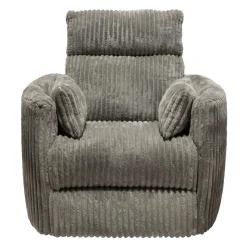 MINHAS Swivel Corduroy Velvet Rocker Recliner - GREY Sale
