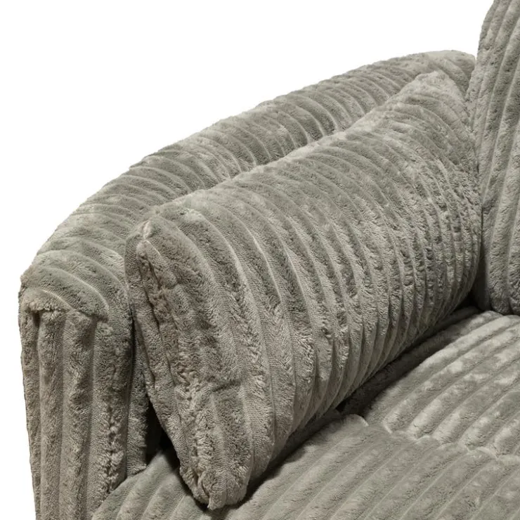 MINHAS Swivel Corduroy Velvet Rocker Recliner - GREY Sale