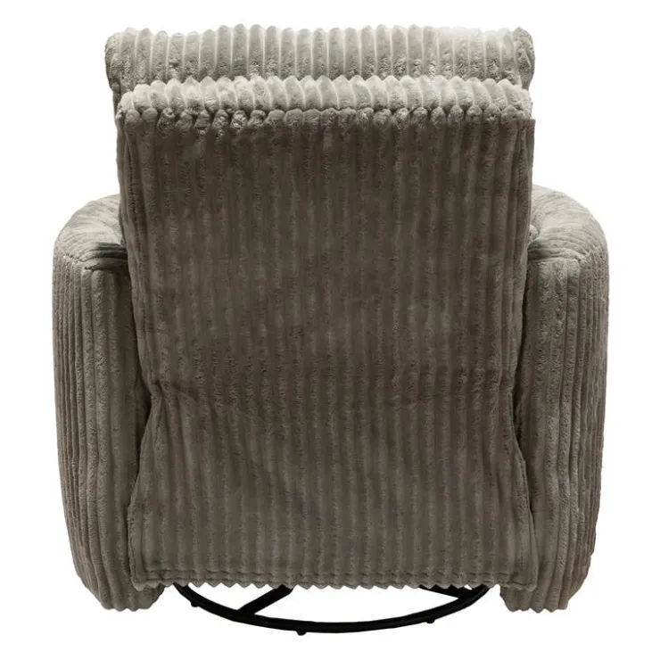 MINHAS Swivel Corduroy Velvet Rocker Recliner - GREY Sale