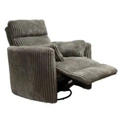 MINHAS Swivel Corduroy Velvet Rocker Recliner - GREY Sale