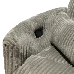 MINHAS Swivel Corduroy Velvet Rocker Recliner - GREY Sale