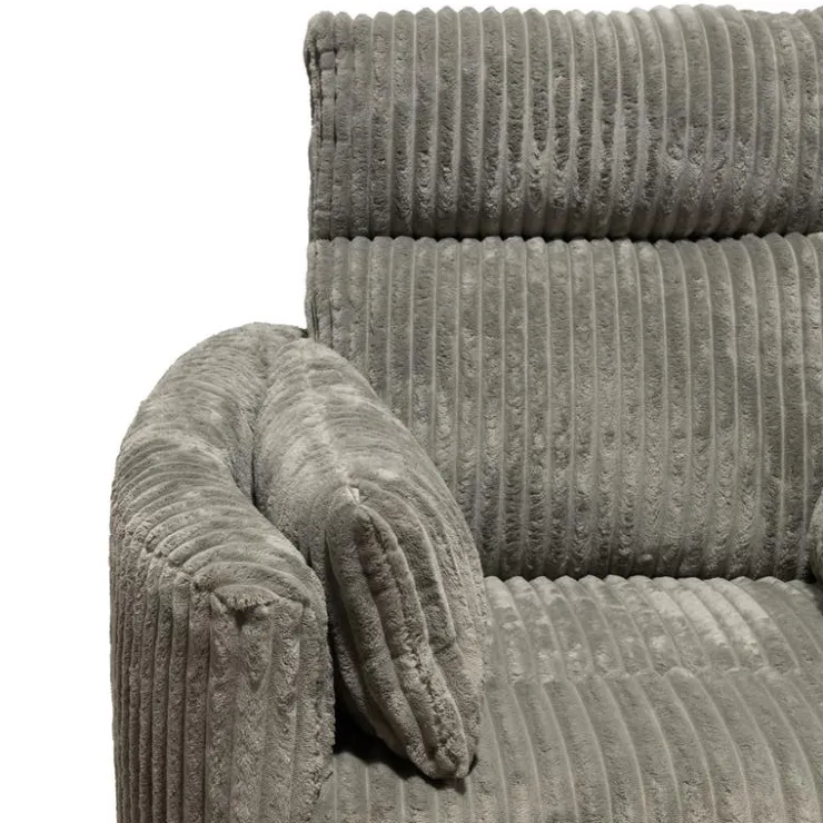 MINHAS Swivel Corduroy Velvet Rocker Recliner - GREY Sale