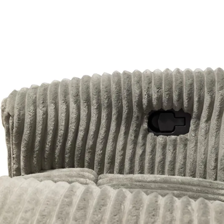 MINHAS Swivel Corduroy Velvet Rocker Recliner - GREY Sale