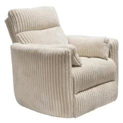 MINHAS Swivel Corduroy Velvet Rocker Recliner - BEIGE Outlet
