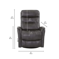 Swivel Recliner Grey Clearance