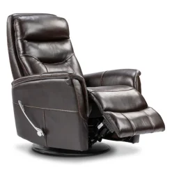 Swivel Recliner Brown Outlet
