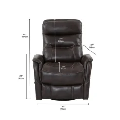 Swivel Recliner Brown Outlet