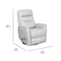 Swivel Recliner Grey New