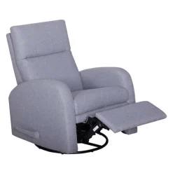 Swivel Reclining Armchair Grey Discount