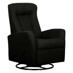 Swivel Rocker Recliner - Black Hot