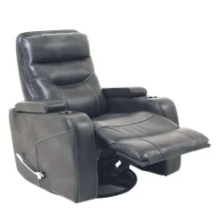 Swivel Rocker Recliner with Storage - Grey New