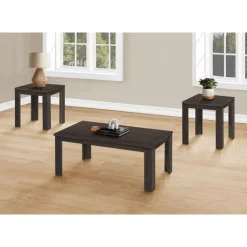 Monarch Table set - 3pcs set / brown - Oak