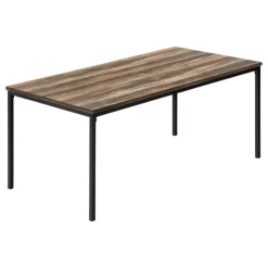 Monarch Table set - 3pcs set / reclaimed / black metal - Brown Discount