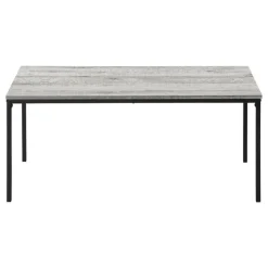 Monarch Table set - 3pcs set / / black metal - Grey Online