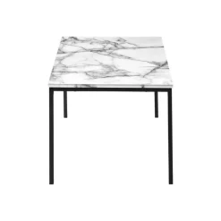 Monarch Table set - 3pcs set / marble / black metal - White New