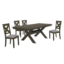 Table with 4 chairs Grey Sale