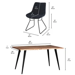 Table with 4 chairs New