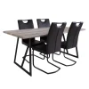 Table with 4 Chairs - Black Sale