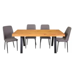 Table with 4 Chairs - Grey Online