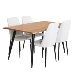 Table with 4 Chairs - White Online