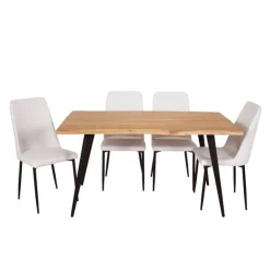 Table with 4 Chairs - White Online