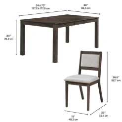Arboit Poitras Table with Extension Leaf (54