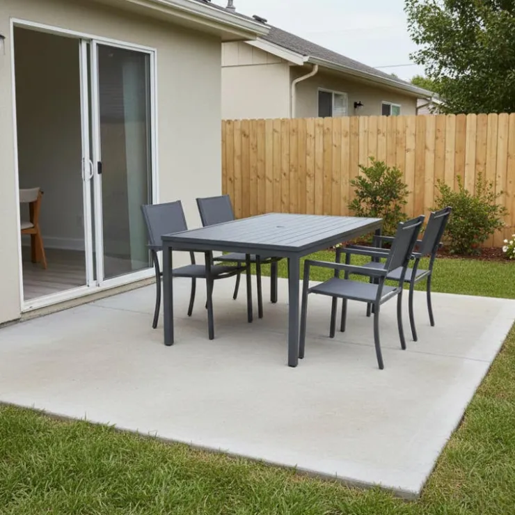Textilene Outdoor Chair Grey Discount