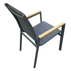 Textilene Outdoor Chair Grey Outlet