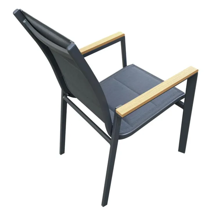 Textilene Outdoor Chair Grey Outlet
