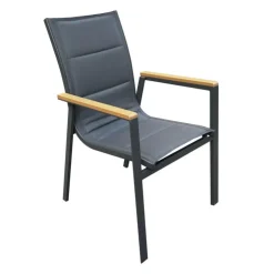 Textilene Outdoor Chair Grey Outlet