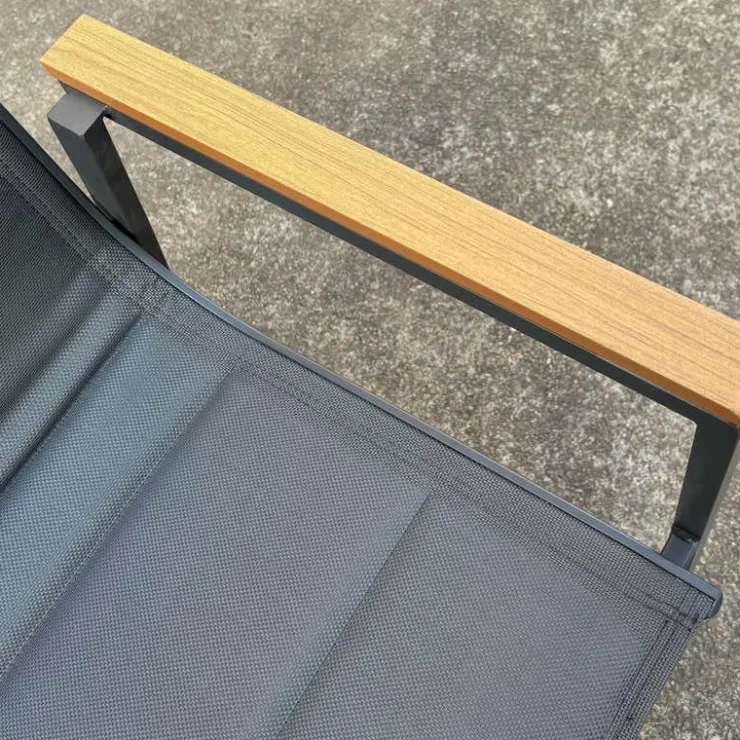 Textilene Outdoor Chair Grey Outlet