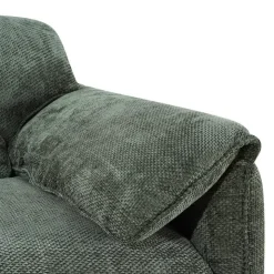 Textured Velvet Feather-Filled Armchair - Dark Green Best