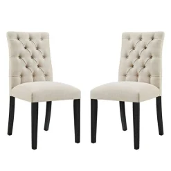Tufted Chairs (Set of 2) - Beige Best