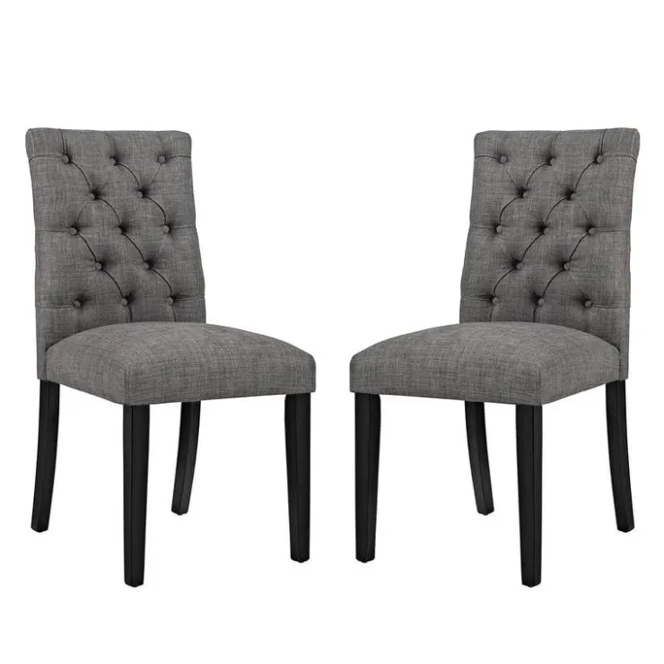 Tufted Chairs (Set of 2) - Grey Best