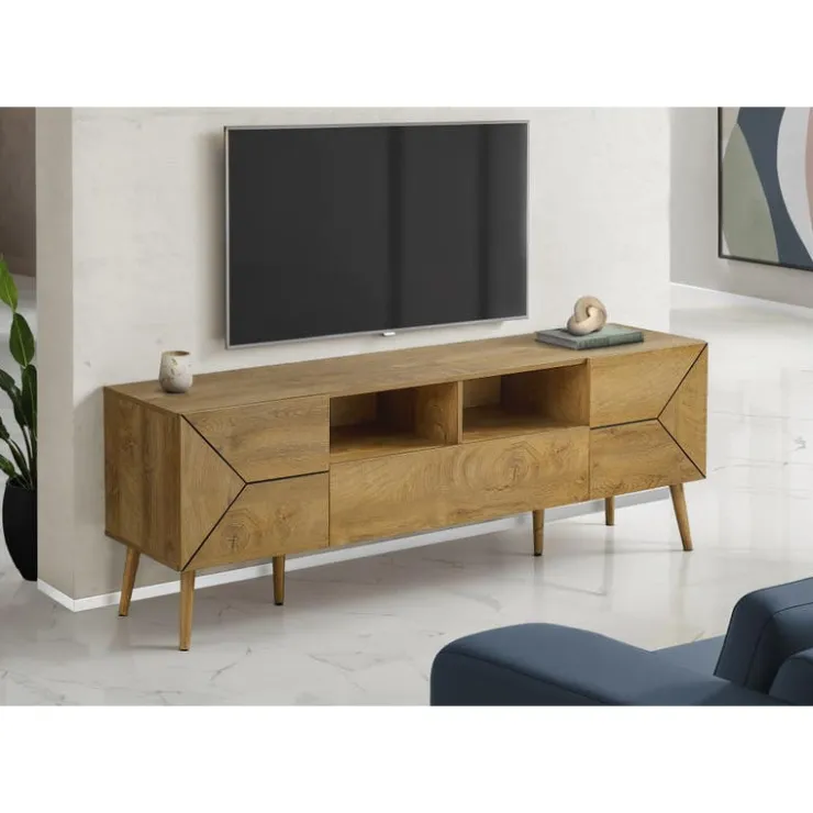 Monarch TV Stand 72" - Walnut New