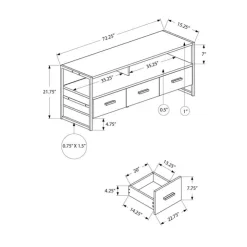 Monarch TV Stand 72" - Cream Online