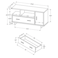 Monarch TV Stand 48" - Espresso New