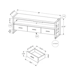 Monarch TV Stand 60" - Brown Best