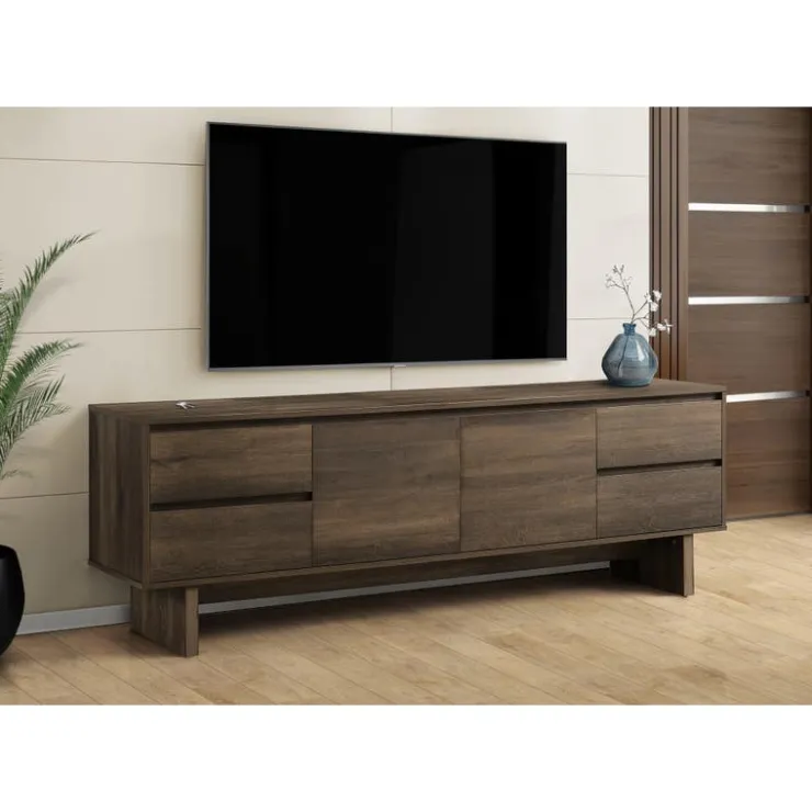 Monarch TV Stand 72" - Brown Hot
