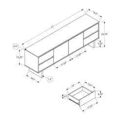 Monarch TV Stand 72