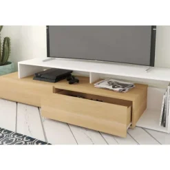 Nexera TV Stand 72" - Beige and White Hot