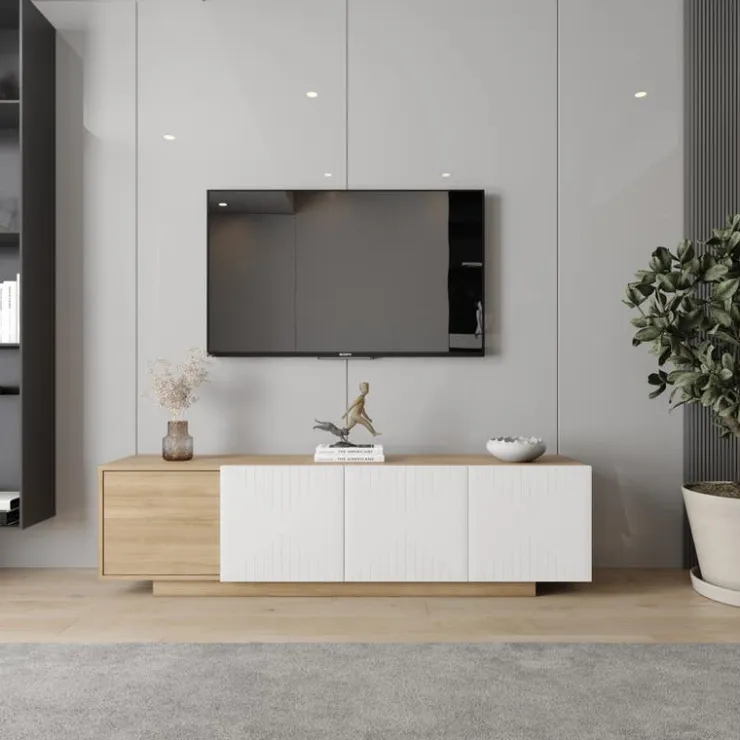 Nexera TV Stand 72" - Natural Maple